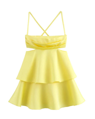 Robe jaune mini